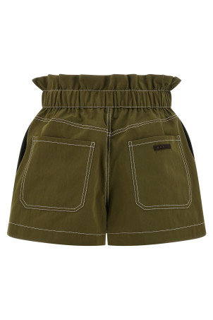 Gabardine shorts Green