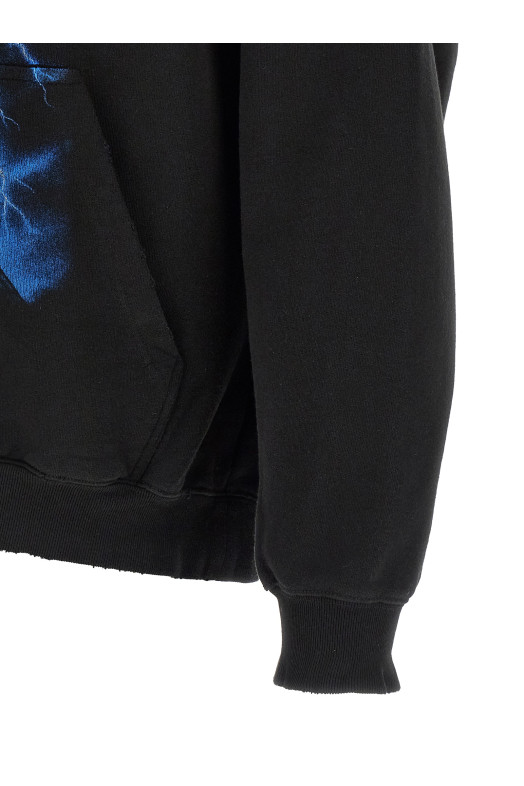 'Paris Thunderstorm' hoodie Black
