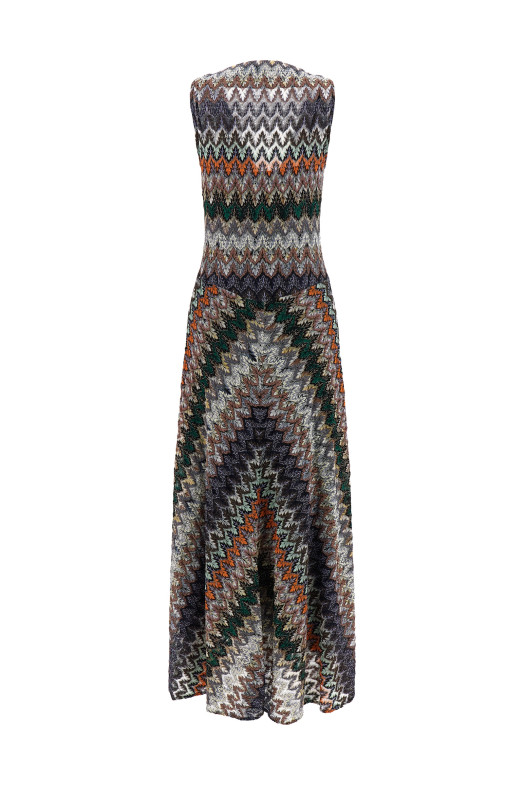 Lamé viscose dress Multicolor