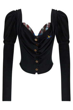 'Bea Corset' cardigan Black