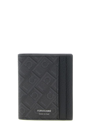 'Ferragamo Monogram' card holder Black