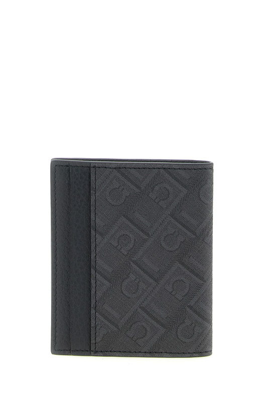 'Ferragamo Monogram' card holder Black