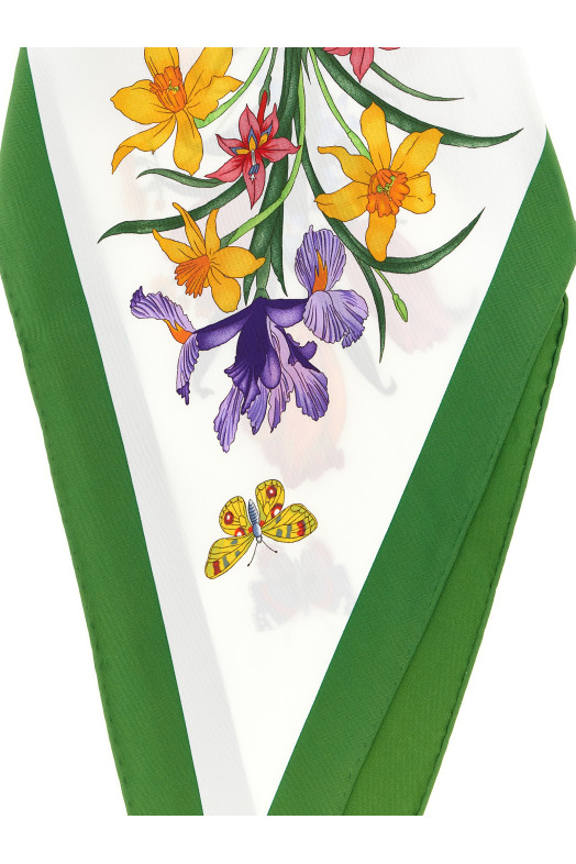 'Gucci Flora' scarf White