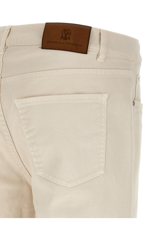 Comfort cotton jeans Beige