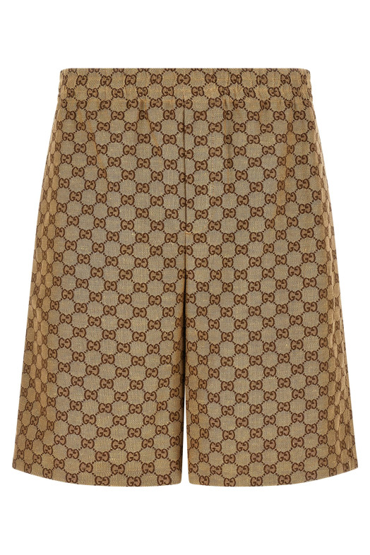 'GG Supreme' Bermuda shorts - 'Gucci Lido' line Beige