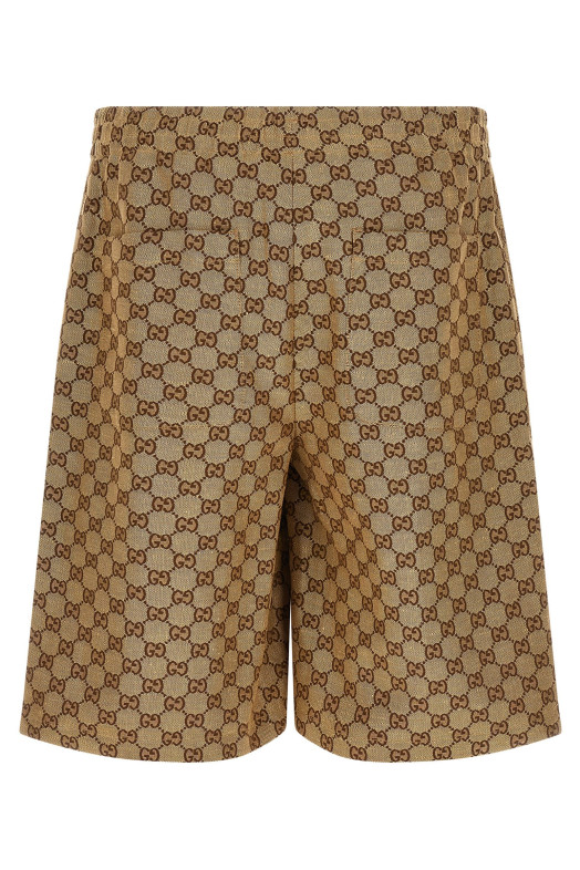 'GG Supreme' Bermuda shorts - 'Gucci Lido' line Beige