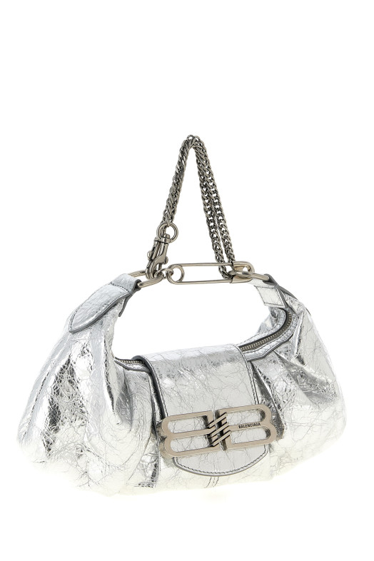 'Pamela' small shoulder bag Silver