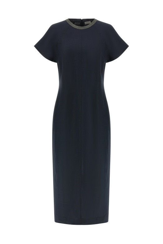 'Precious Collar' dress Blue