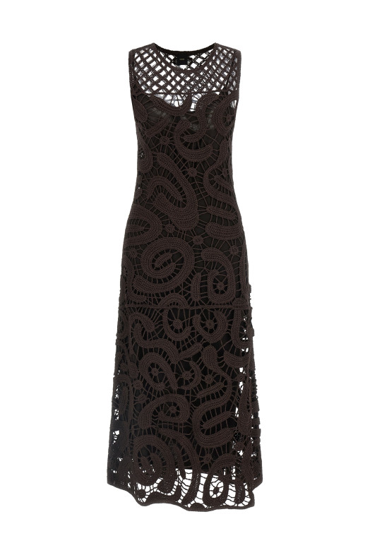 'Bufera' dress Brown
