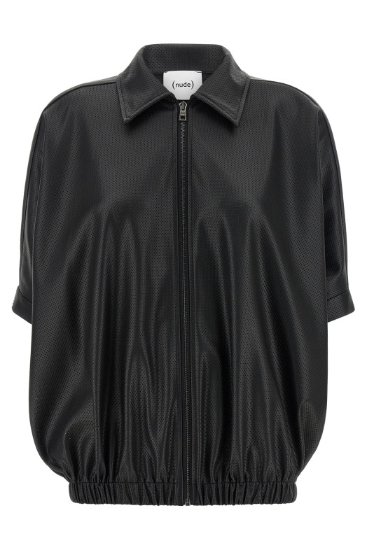 Openwork jacket Black