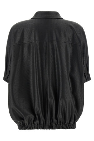 Openwork jacket Black