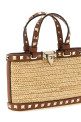 Valentino Garavani 'Rockstud' mini shopping bag Beige