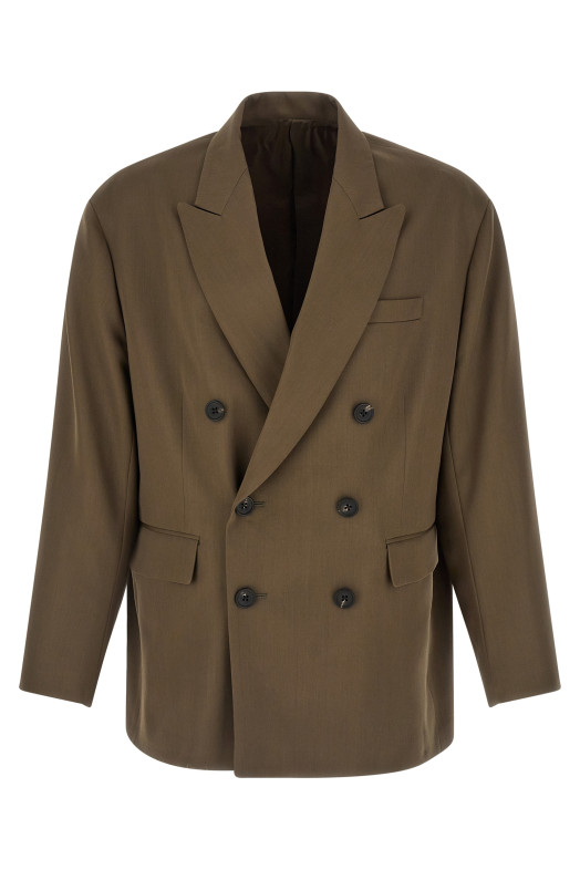 Double-breasted blazer Green