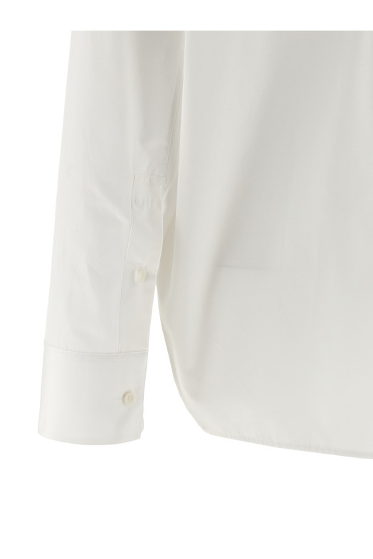'Anagram' diagonal shirt White