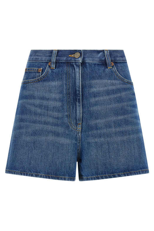 Valentino Garavani VGold Shorts Blue