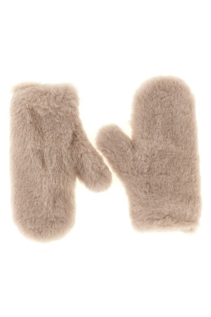 'Ombrato' mittens Beige