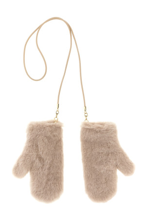 'Ombrato' mittens Beige