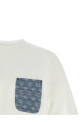 Jacquard logo pocket T-shirt White
