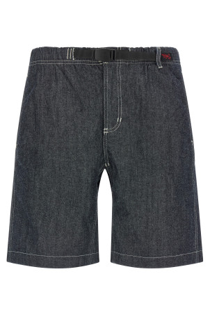 'Japanese Chambray' bermuda shorts Blue