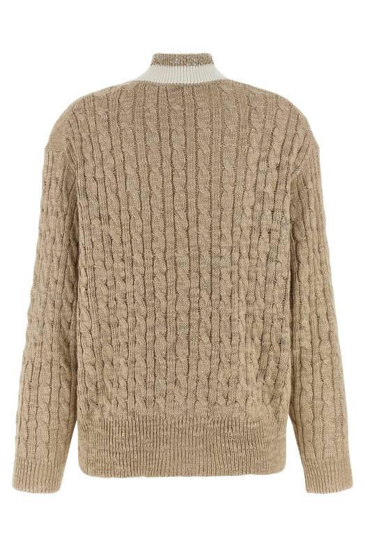 Braided cardigan Beige