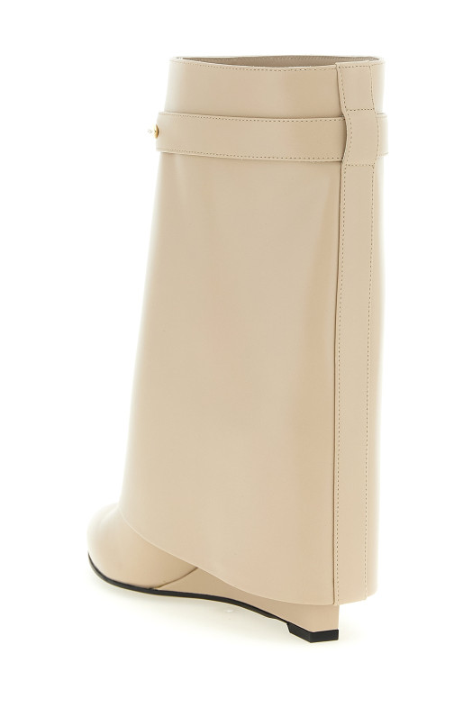 'Shark Pinch' ankle boots Beige