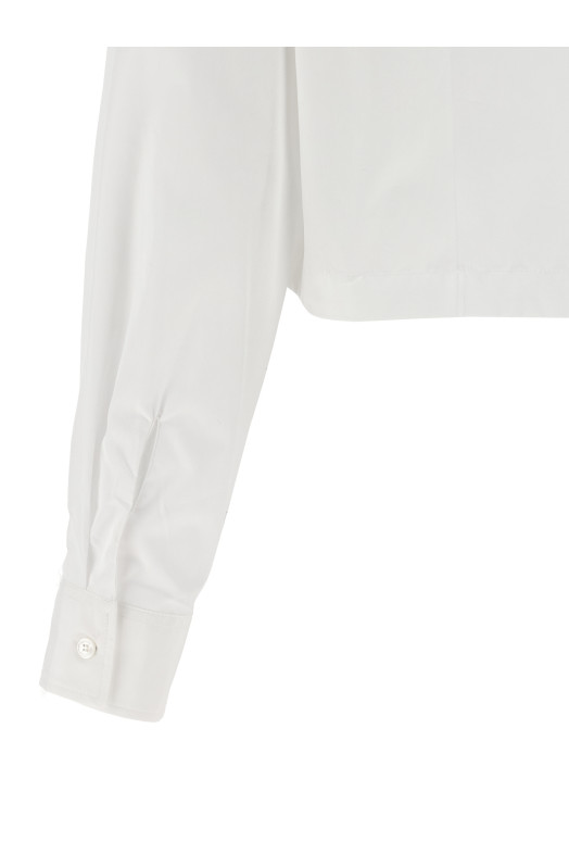 'Baby Fox' cropped shirt White