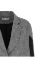 'Single-breasted' cape Gray