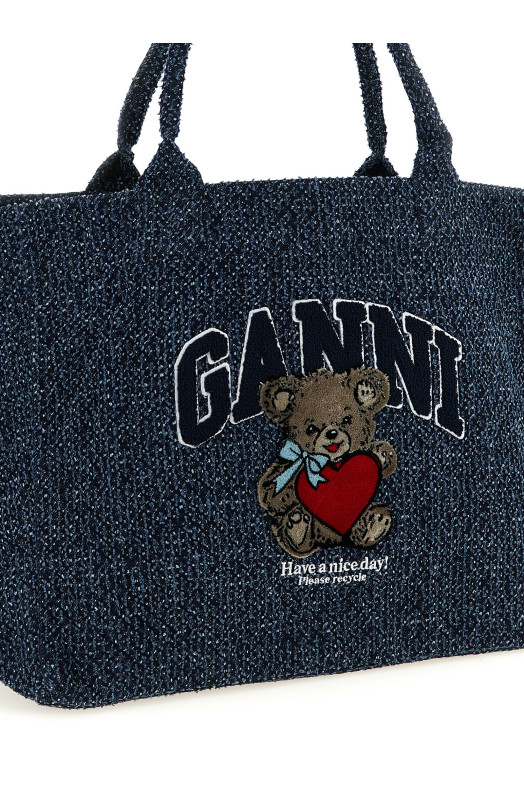 'XXL Bear' shopping bag Blue