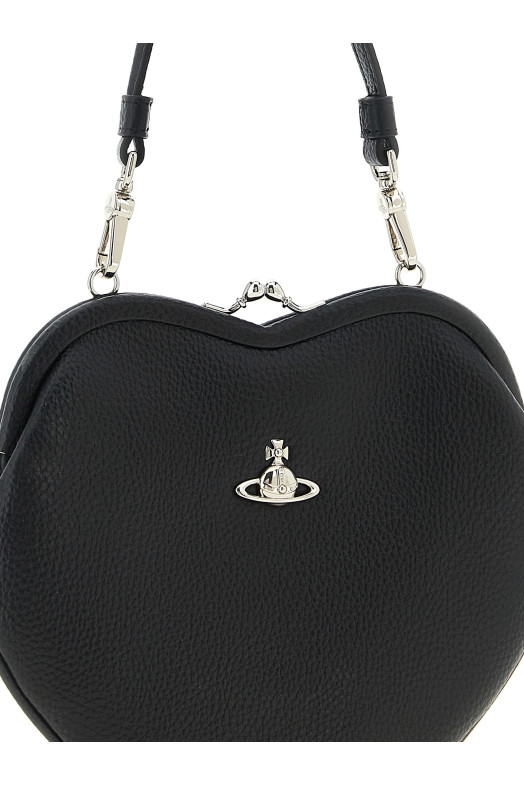 'Belle Heart Frame' handbag Black