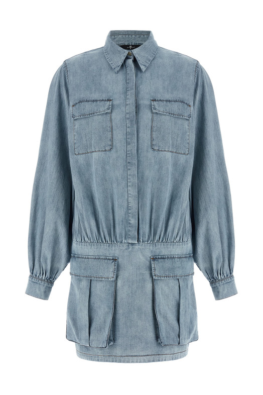 'Utility' dress BLUE