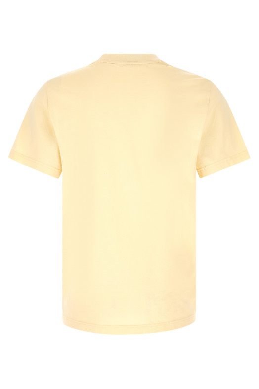 Flocked logo T-shirt Beige