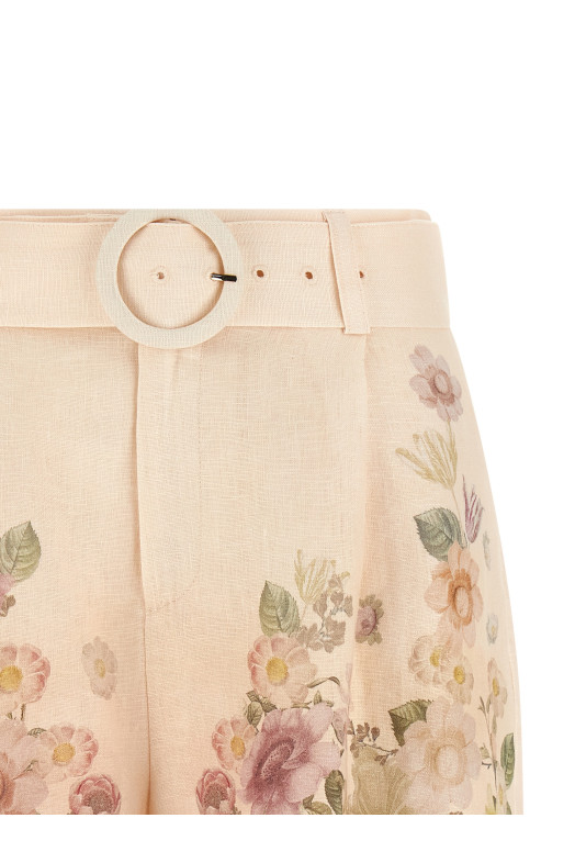Linen shorts Pink
