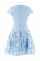 'Blue Crepe Lace' dress BLUE