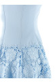 'Blue Crepe Lace' dress BLUE