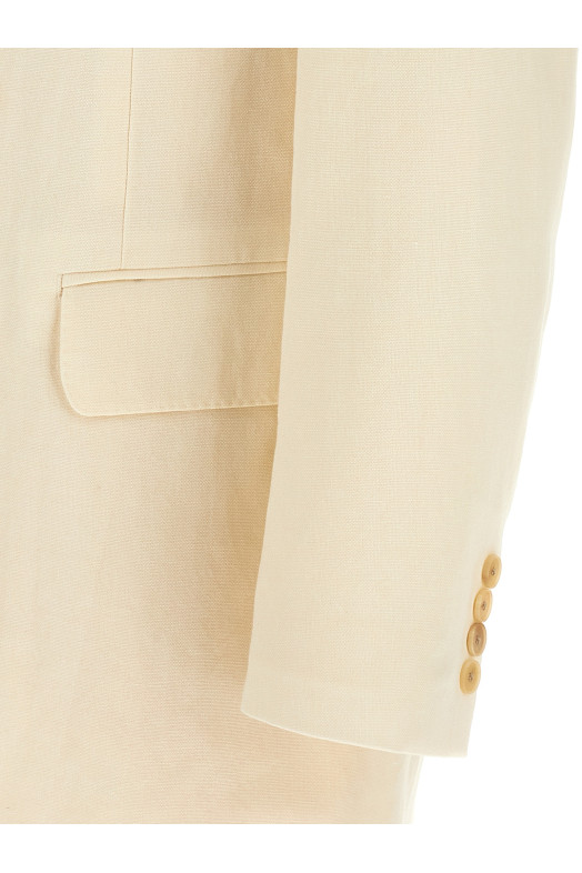 Double-breasted blazer Beige