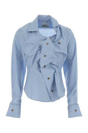 Powder blue poplin shirt VIVIENNE WESTWOOD (1501000CW009Q)