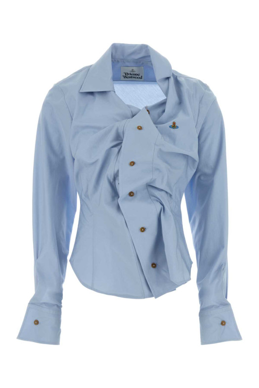Powder blue poplin shirt VIVIENNE WESTWOOD (1501000CW009Q)