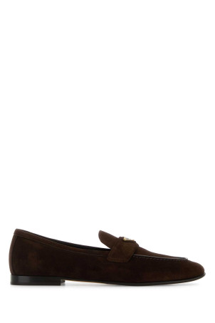 Dark brown suede loafers PRADA (1D147OF010103)