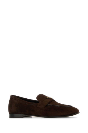 Dark brown suede loafers PRADA (1D147OF010103)