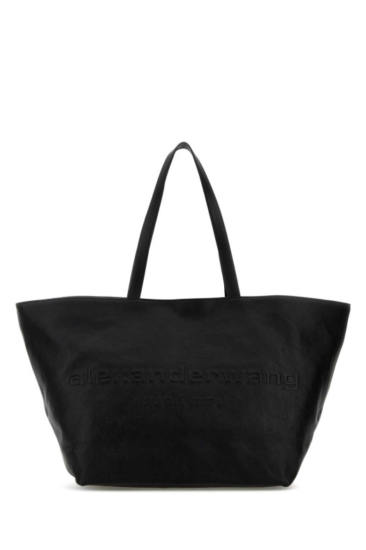 Black leather Punch shopping bag ALEXANDER WANG (20325T20L)
