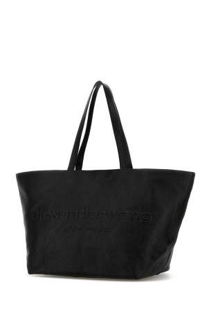 Black leather Punch shopping bag ALEXANDER WANG (20325T20L)