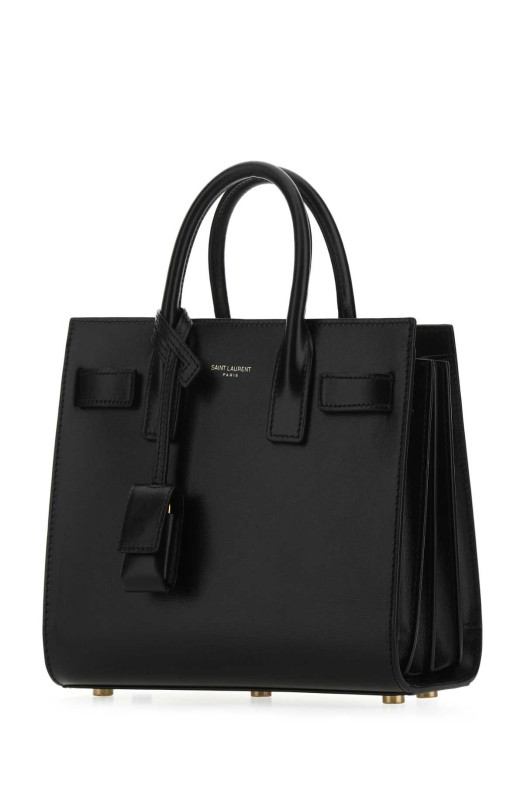 Black leather nano Sac De Jour handbag Black SAINT LAURENT (39203502G9W)
