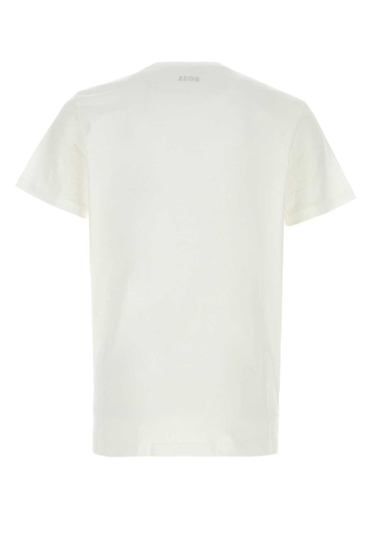 White cotton t-shirt White BOSS (50475294)