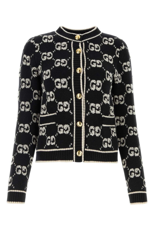 Embroidered wool cardigan GUCCI (713300XKCNA)