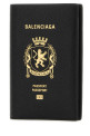Black leather passport holder Black BALENCIAGA (7877422AA3R)