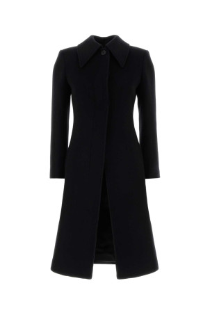 Black wool and cashmere coat Black ALEXANDER MCQUEEN (842822QKABR)