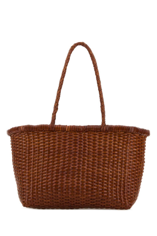 Camel leather B Weave bucket bag Beige DRAGON DIFFUSION (8804)