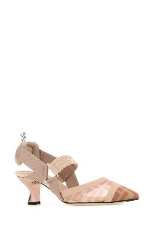 Multicolor mesh and fabric ColibrÃ¬ pumps FENDI (8J6716A8UG)