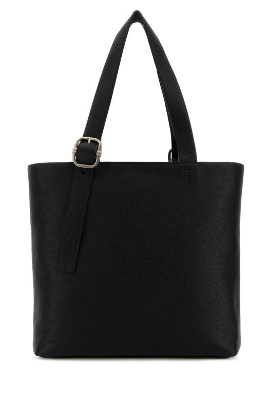 Black leather Loop shopping bag Black LOEWE (BB22LTTX01)