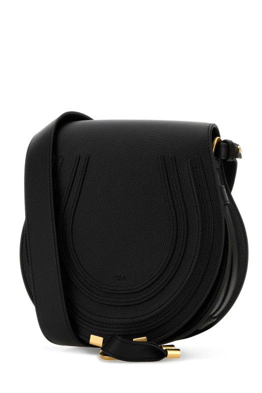 Black leather Marcie crossbody bag CHLOE (CHC24AS679I31)